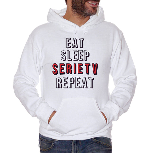 Lavender Felpa Eat Sleep Repeat Serie Tv Telefilm Hobby - FILM CucShop