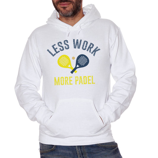 Felpa cappuccio CUC Less Work More Padel - Sport Choose ur Color - CUC chooseurcolor