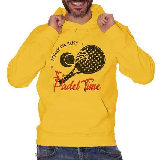 Felpa cappuccio CUC Sorry I'M Busy Its Padel Time Sport Tennis Sport Divertente - SPORT - CUC chooseurcolor