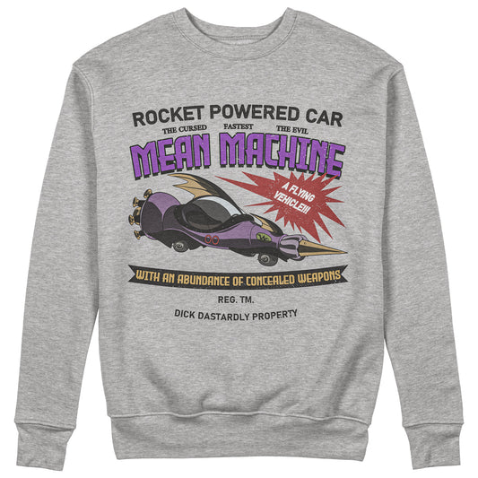 CUC Felpa Girocollo - MEAN MACHINE - WACKY RACES - DICK E MUTTLEY Unisex #chooseurcolor - CUC chooseurcolor