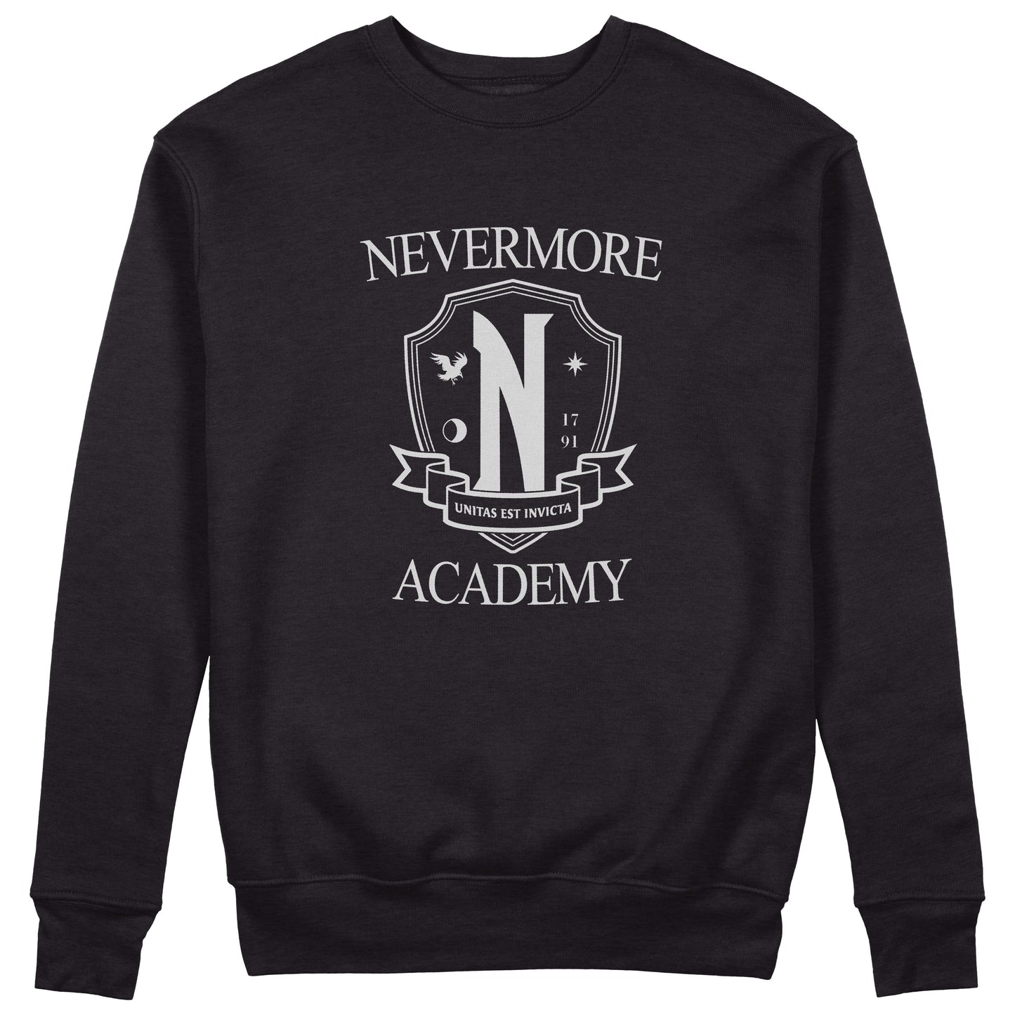 CUC Felpa Girocollo - NEVERMORE ACADEMY- Mercoledì - ADDAMS Unisex #chooseurcolor - CUC chooseurcolor