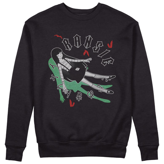 Felpa Girocollo - RANSIE DREAM BLACK - Ransie la Strega - Cartoon Anni 80 #chooseurcolor - CUC chooseurcolor