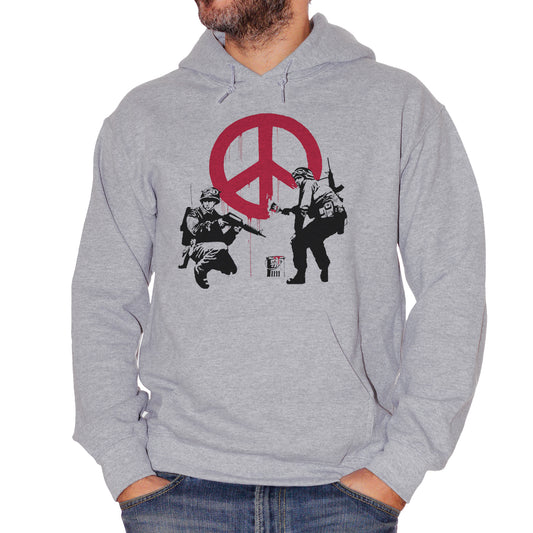 Felpa cappuccio CUC Banksy Peace - Soldier Wall graffiti #chooseurcolor - CUC chooseurcolor