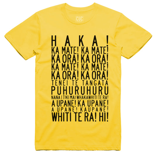 T-Shirt Haka Testo Rugby Nuova Zelanda #chooseurcolor - CUC chooseurcolor