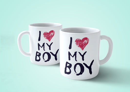 CUC Tazza I Love my boy - mug san valentino #chooseurcolor - CUC chooseurcolor