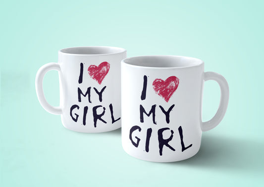 CUC Tazza I Love my girl- mug san valentino #chooseurcolor - CUC chooseurcolor