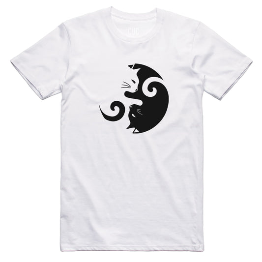 CUC T-Shirt Cat Tao - Amanti dei Gatti - Yin Yang #chooseurcolor - CUC chooseurcolor
