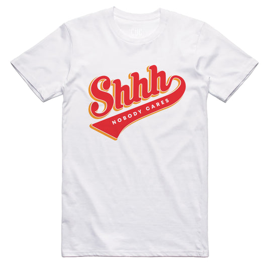 CUC T-Shirt Shhh - Nobody cares - Silenzio a nessuno interessa #chooseurcolor - CUC chooseurcolor