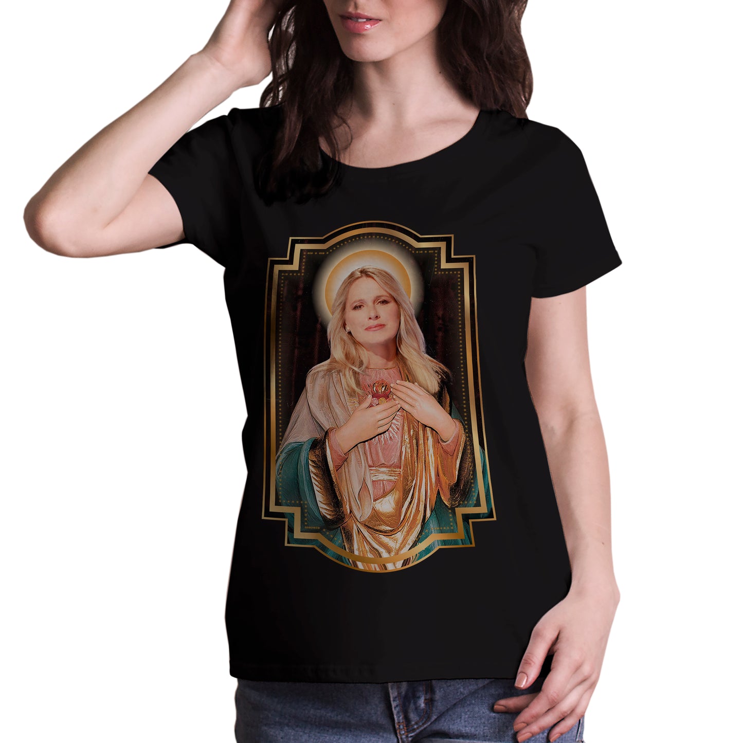 CUC T-Shirt Meme Santissima Federica Sciarelli - Nera #chooseurcolor - CUC chooseurcolor