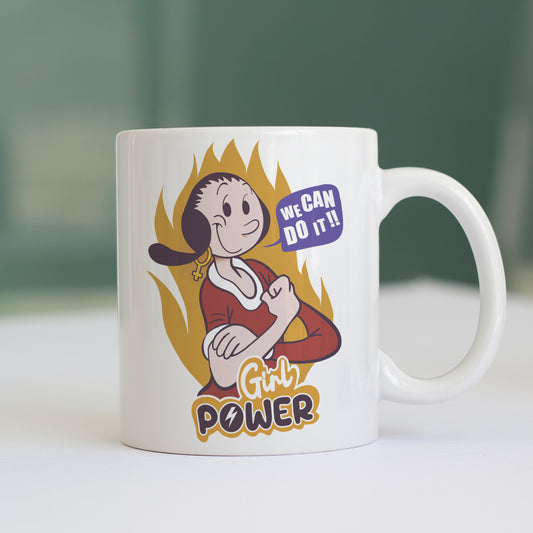 CUC Tazza - OLIVIA Girl Power - Braccio di Ferro - Vintage - Cartoon - #chooseurcolor - CUC chooseurcolor