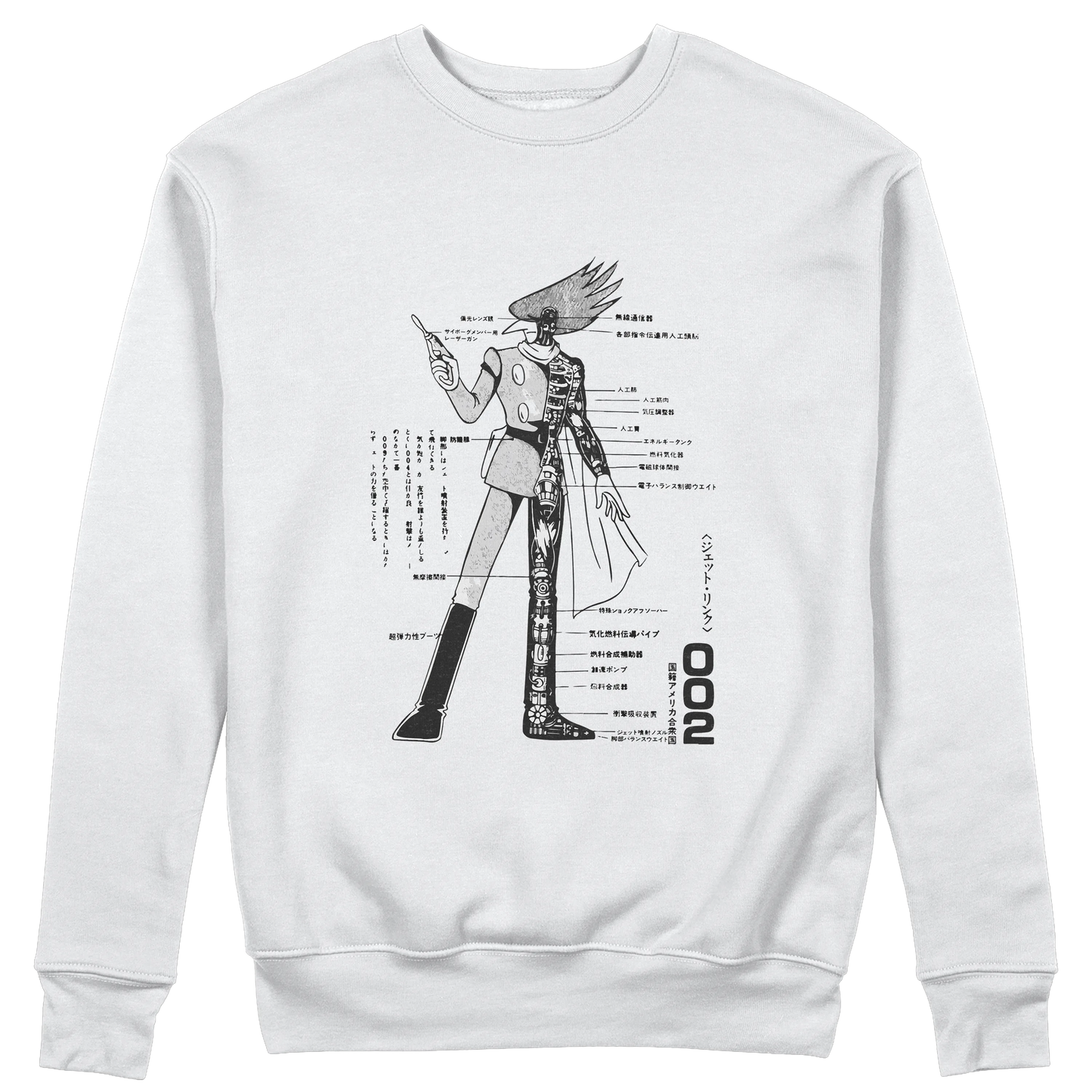 CUC GIROCOLLO CYBORG 009 002 ANATOMY -  Unisex - ANIME MANGA #chooseurcolor