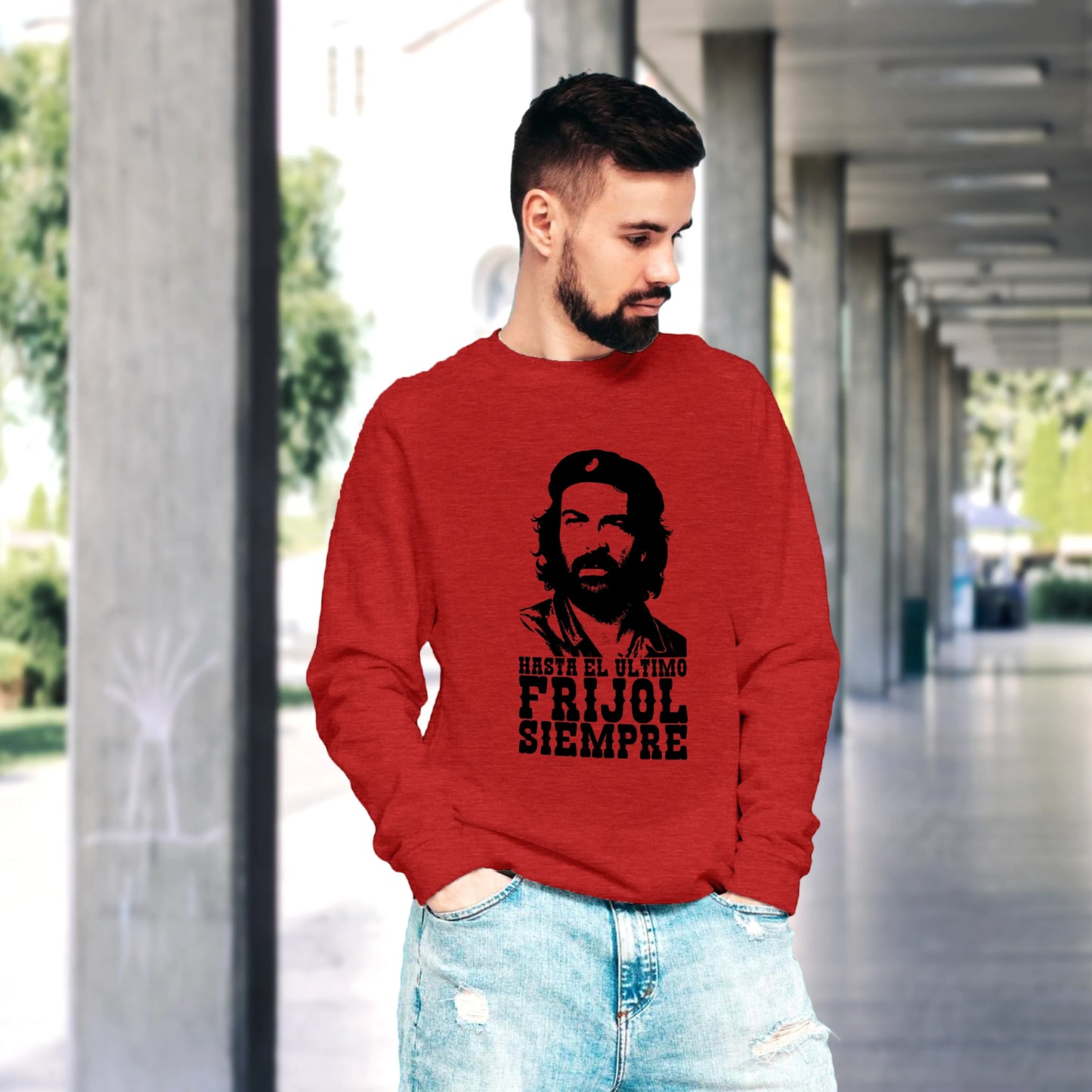 CUC GIROCOLLO BUD SPENCER CHE -  Unisex - PERSONAGGI FAMOSI - Hasta el ùltimo frijol siempre - Divertente -  #chooseurcolor