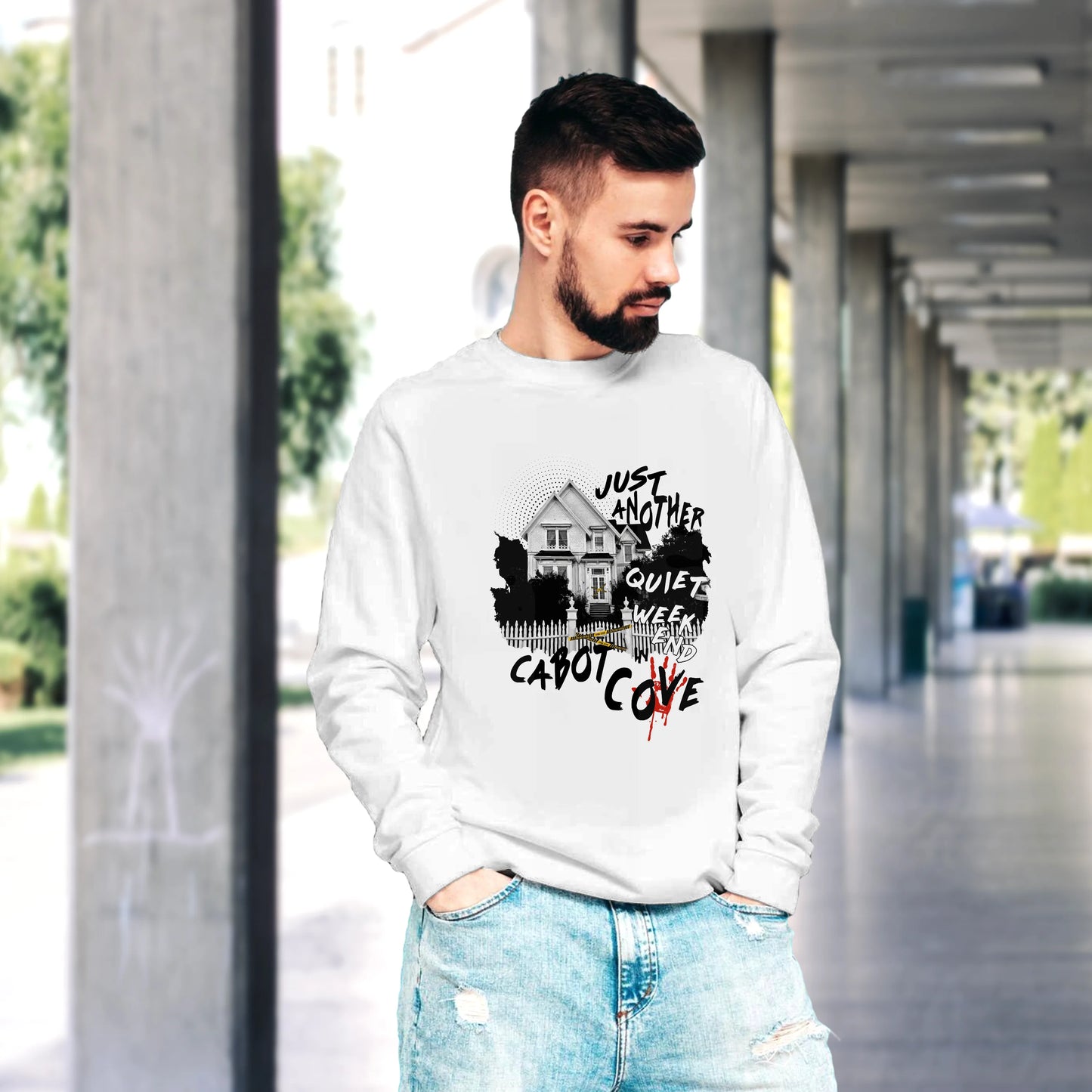 CUC GIROCOLLO Just Another Quiet Weekend in Cabot Cove -  Unisex - PERSONAGGI FAMOSI - Jessica Fletcher - La signora in giallo -  #chooseurcolor