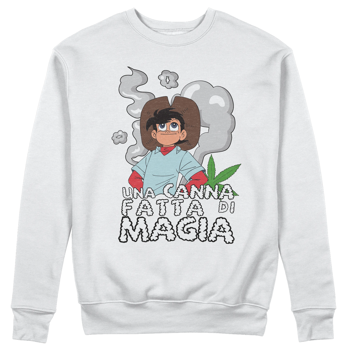 CUC GIROCOLLO Una canna fatta di magia -  Unisex - ANIME MANGA - Divertente -  #chooseurcolor