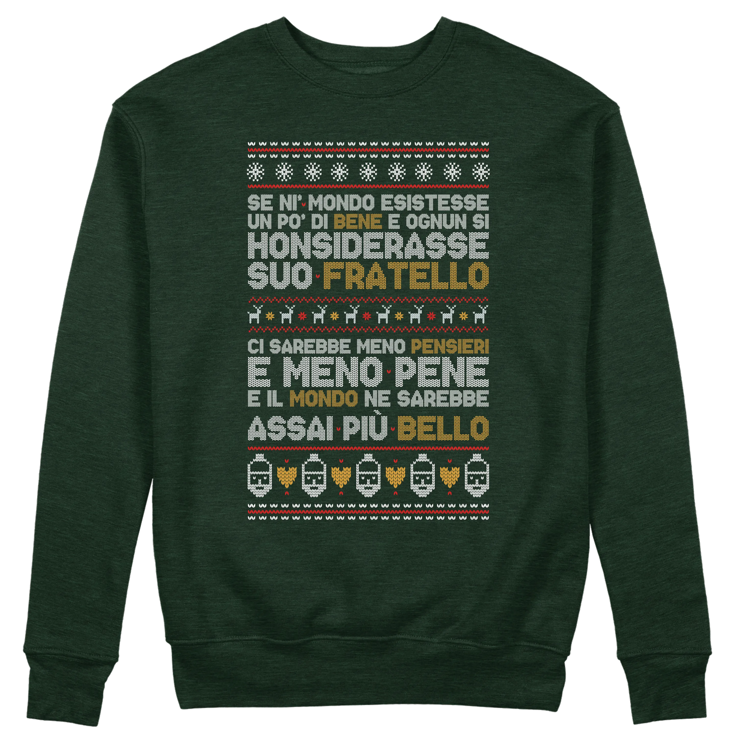 CUC GIROCOLLO PATCHANI - Poesia Natalizia -  Unisex - PERSONAGGI FAMOSI - Natale -  #chooseurcolor