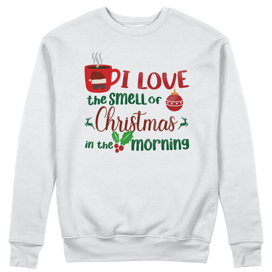 CUC GIROCOLLO I LOVE THE SMELL OF CHRISTMAS IN THE MORNING -  Unisex - FILM Natale - Kilgore -  #chooseurcolor