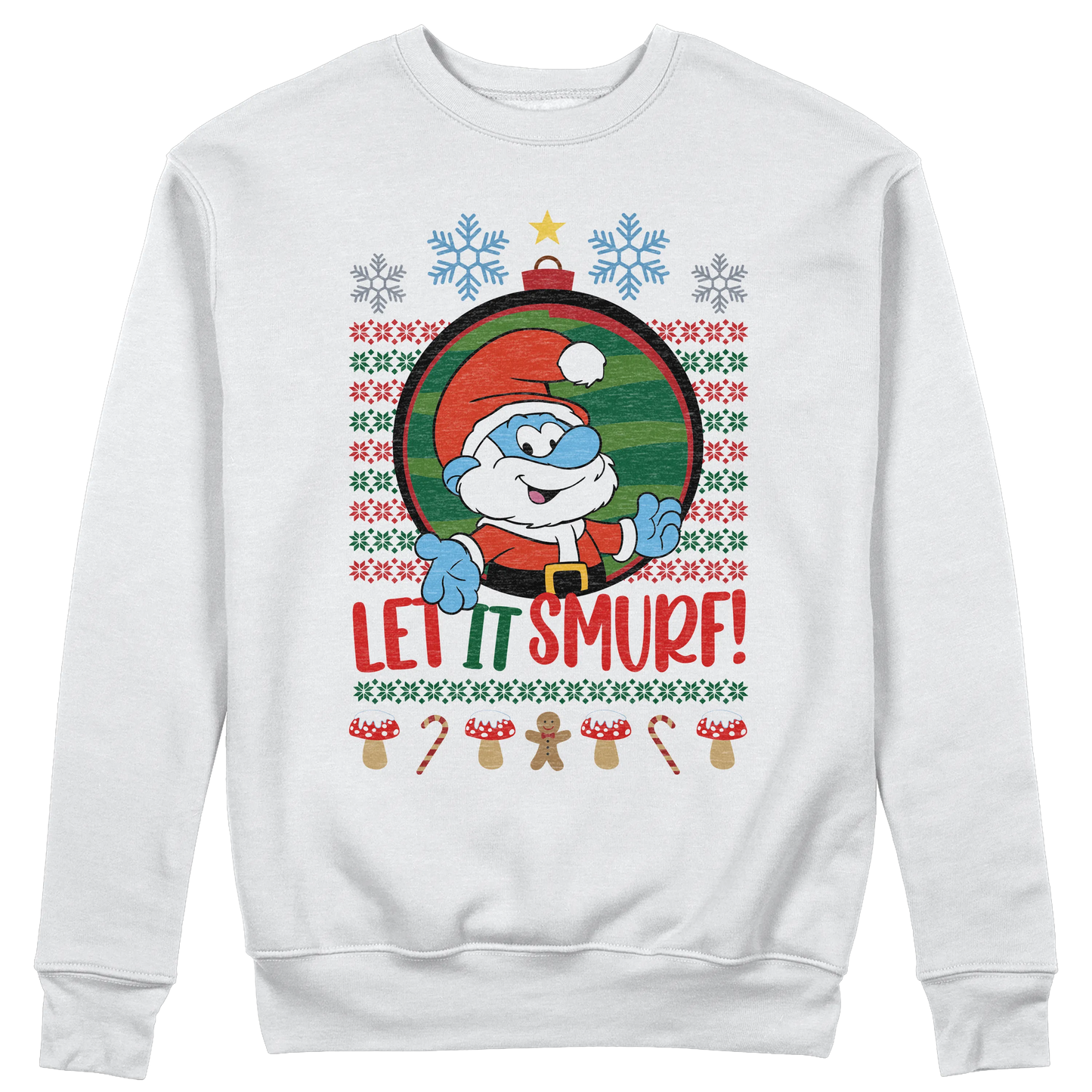 CUC GIROCOLLO LET IT SMURF! -  Unisex - Natale - Regalo - Grande Puffo -  #chooseurcolor