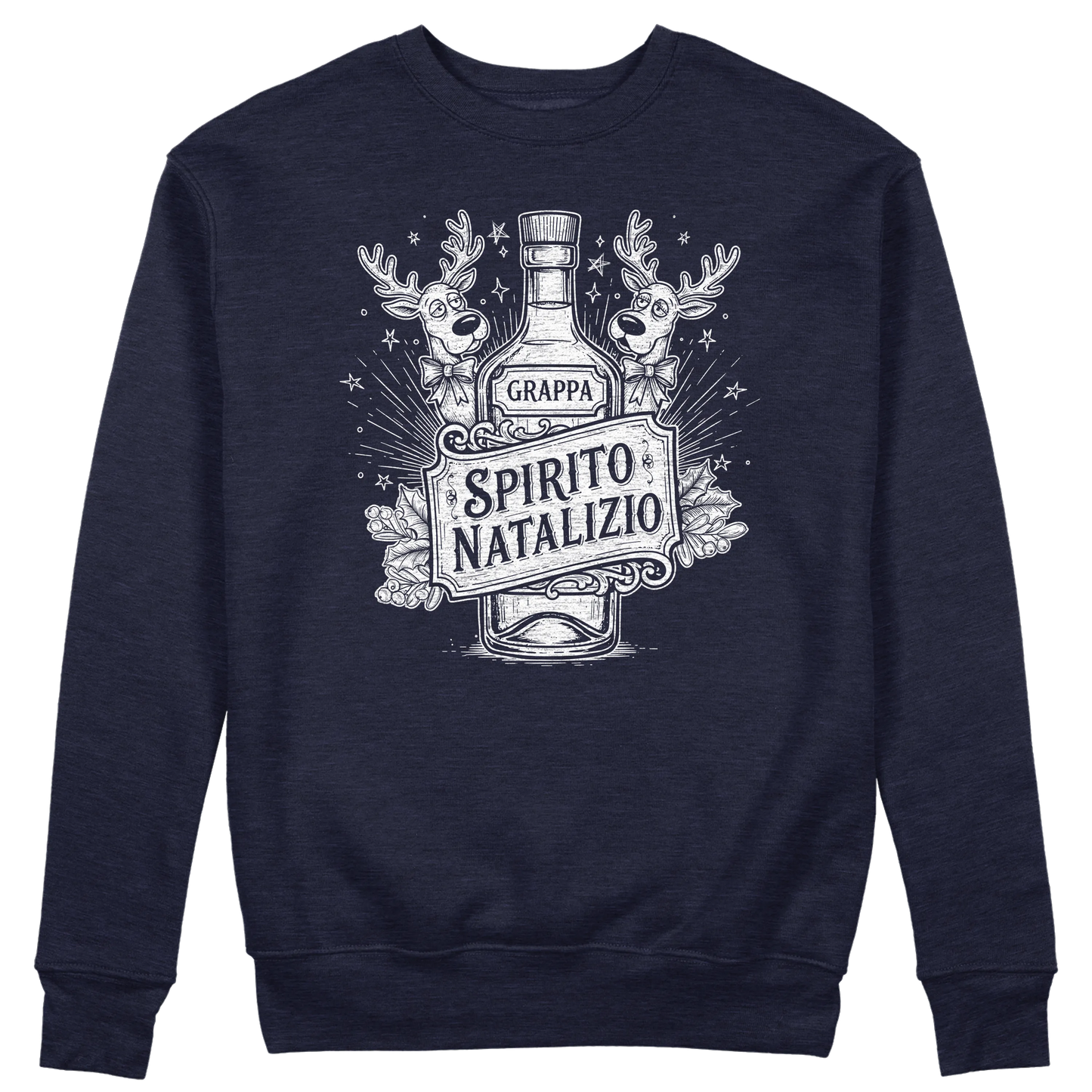 CUC GIROCOLLO Spirito Natalizio Grappa -  Unisex - NATALE - Divertente -  #chooseurcolor