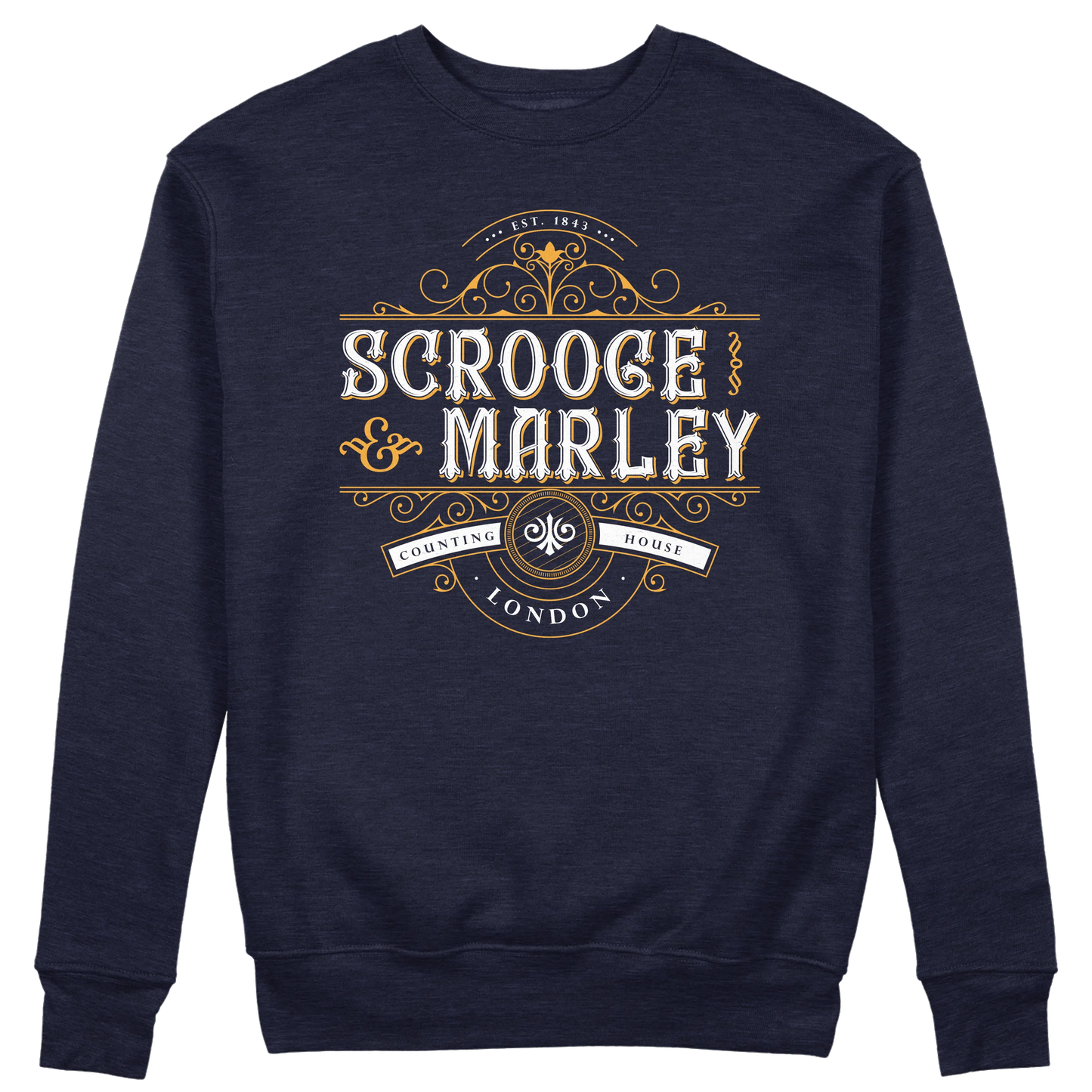 CUC GIROCOLLO Scrooge & Marley Counting House -  Unisex - NATALE - PERSONAGGI FAMOSI - Charles Dickens - Canto di Natale -  #chooseurcolor