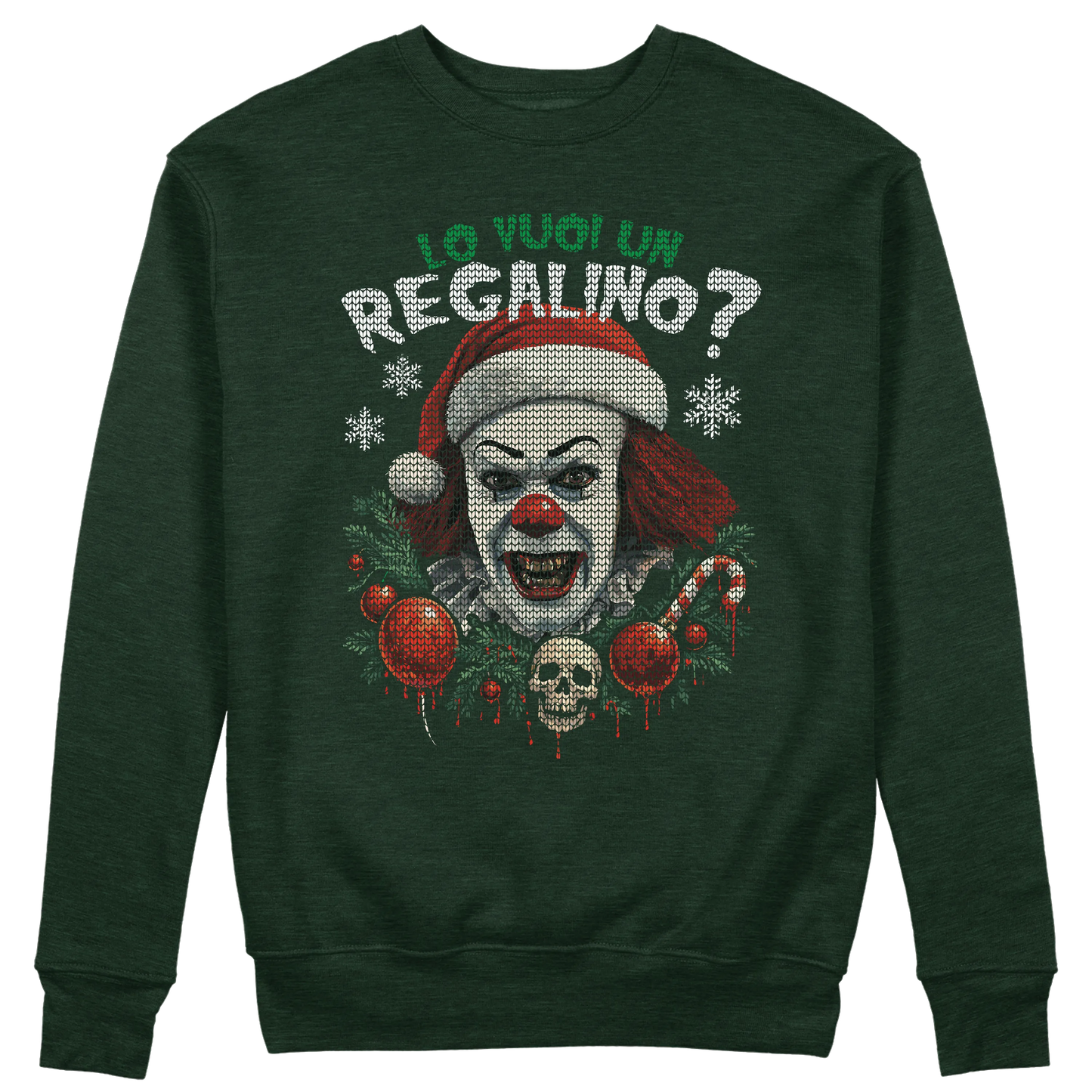 CUC GIROCOLLO Lo vuoi un regalino? -  Unisex - NATALE - FILM - Divertente - King - IT - Maglione -  #chooseurcolor