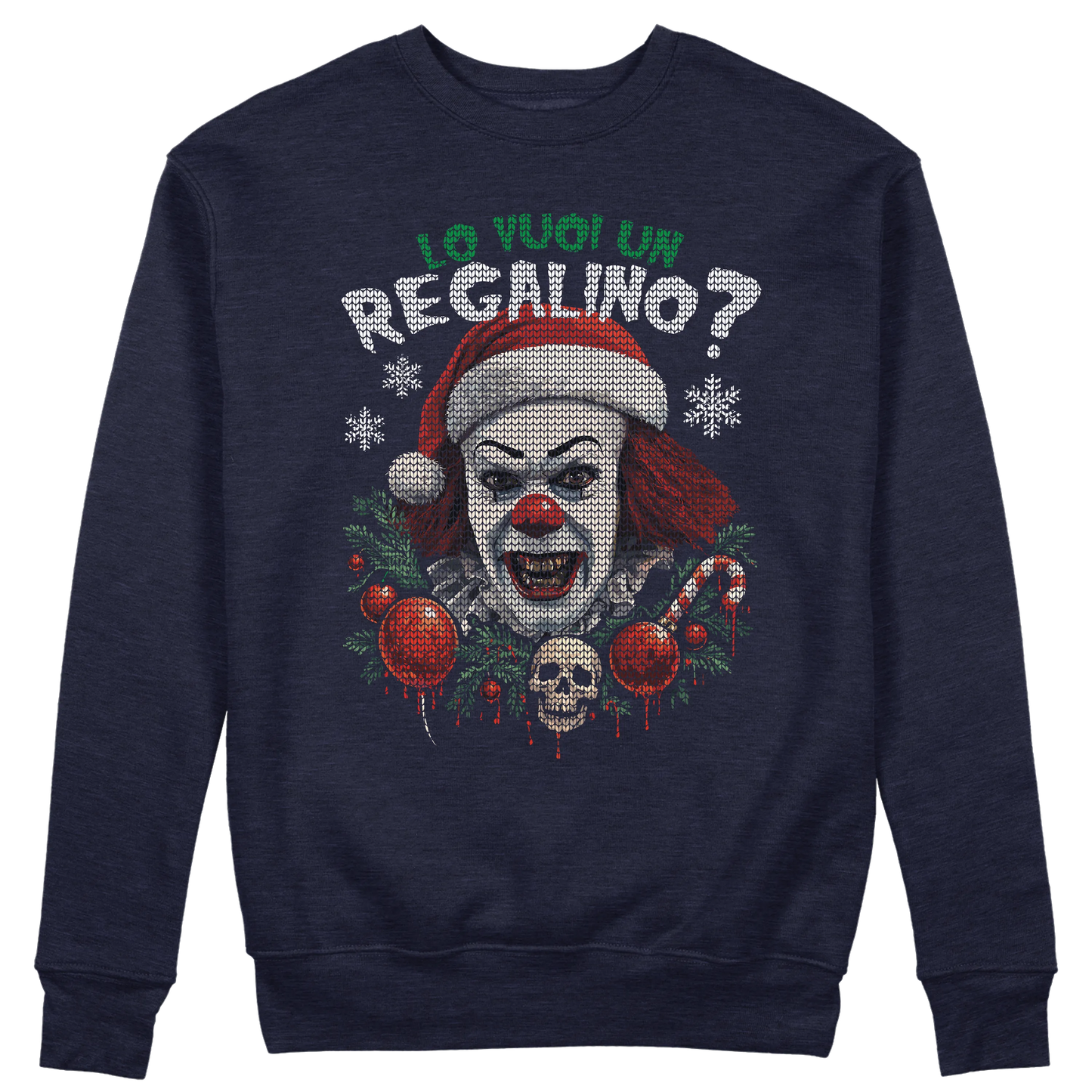 CUC GIROCOLLO Lo vuoi un regalino? -  Unisex - NATALE - FILM - Divertente - King - IT - Maglione -  #chooseurcolor
