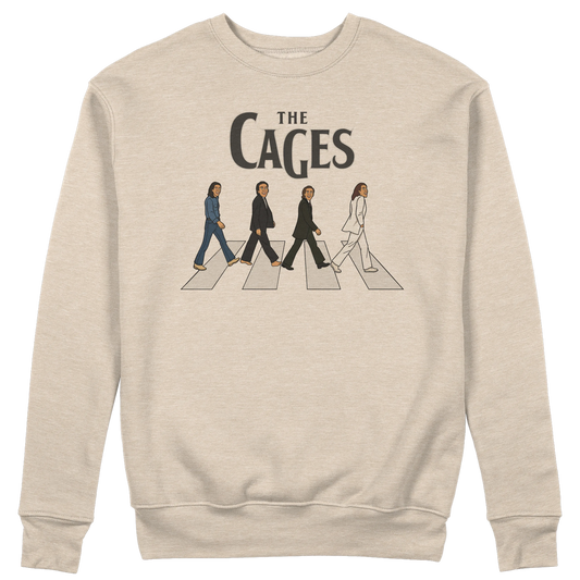 CUC GIROCOLLO THE CAGES -  Unisex - FILM - MUSICA - PERSONAGGI FAMOSI - Divertente - Nicolas Cage - Beatles - Abbey Road -  #chooseurcolor