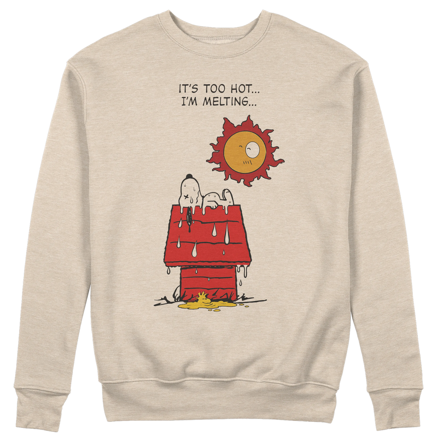 CUC GIROCOLLO Melting Snoopy - Pollon Crossover -  Unisex - Estate - Caldo - Cambiamento Climatico - Divertente -  #chooseurcolor