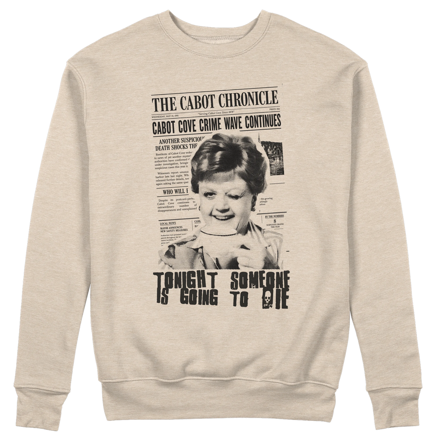CUC GIROCOLLO JESSICA TONIGHT SOMEONE IS GOING TO DIE -  Unisex - PERSONAGGI FAMOSI - SERIE TV - Jessica Fletcher - Divertente - Cabot Cove - La signora in giallo -  #chooseurcolor