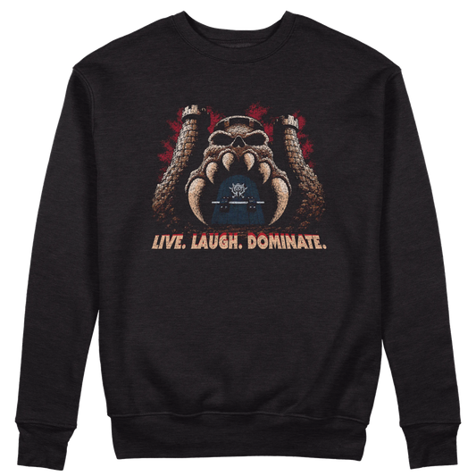 CUC GIROCOLLO LIVE LAUGH  DOMINATE -  Unisex - FILM - Divertente - CARTOON - HE MAN - MASTERS -  #chooseurcolor
