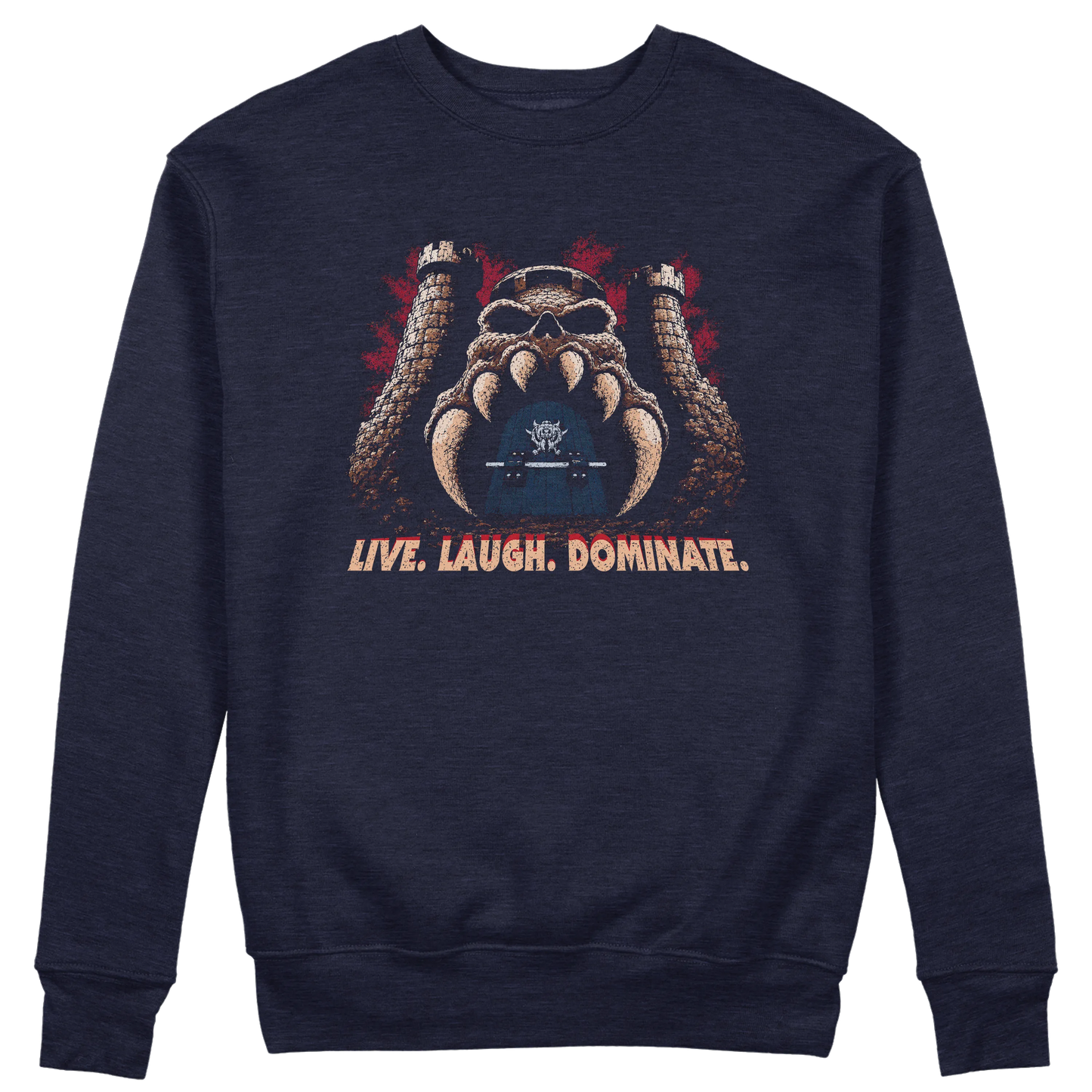 CUC GIROCOLLO LIVE LAUGH  DOMINATE -  Unisex - FILM - Divertente - CARTOON - HE MAN - MASTERS -  #chooseurcolor