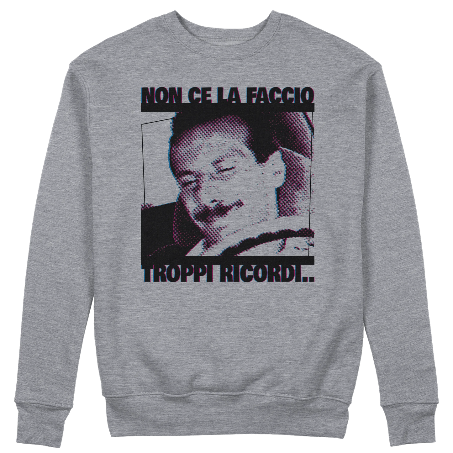 CUC GIROCOLLO TROPPI RICORDI -  Unisex - PERSONAGGI FAMOSI - FILM - Pop Art - Divertente - Non ce la faccio -  #chooseurcolor