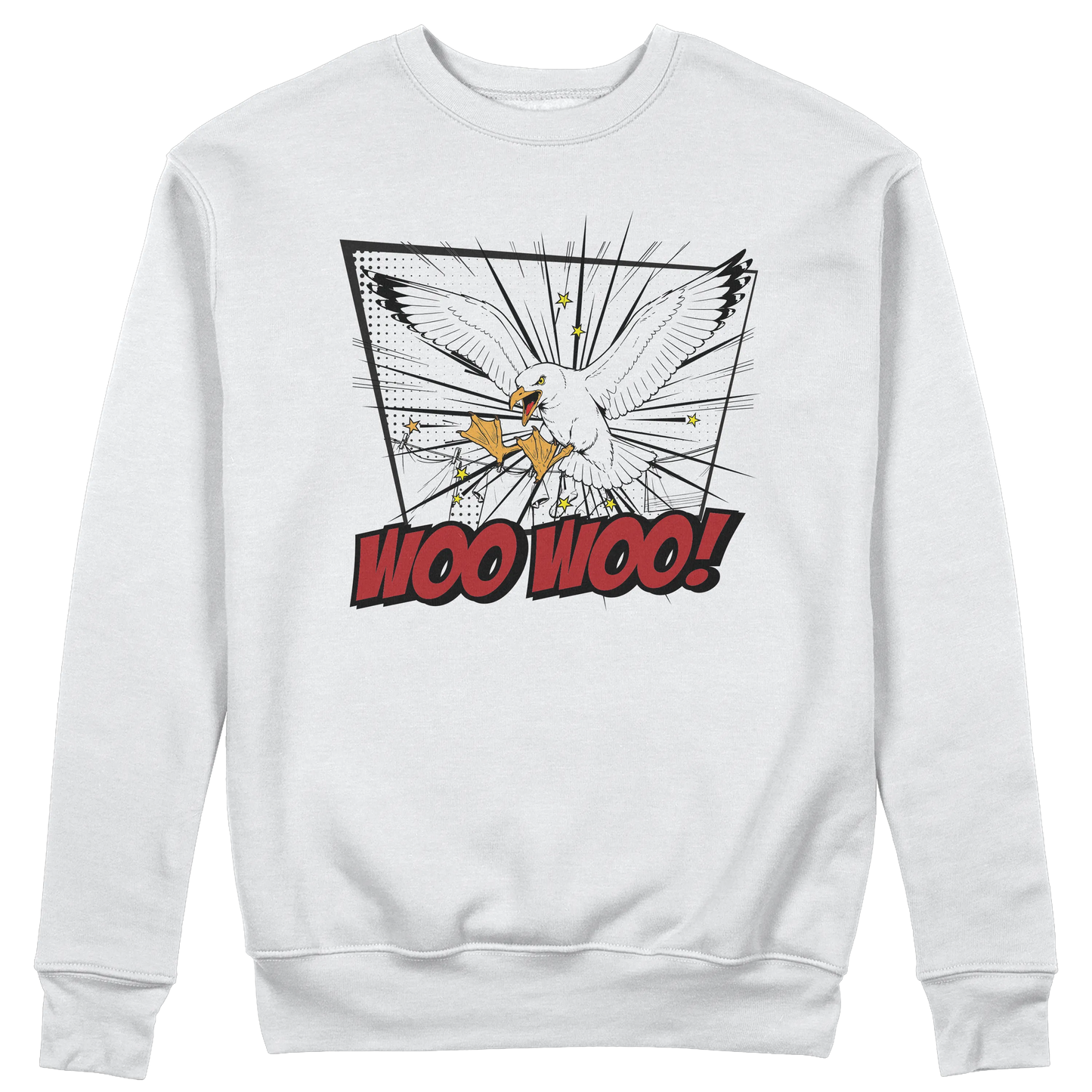 CUC GIROCOLLO CON LE ZAMPE DAVANTI -  Unisex - PERSONAGGI FAMOSI - IL BECCO WOO WOO - Divertente - Gabbiani -  #chooseurcolor