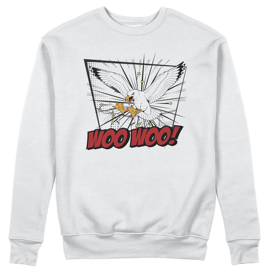 CUC GIROCOLLO CON LE ZAMPE DAVANTI -  Unisex - PERSONAGGI FAMOSI - IL BECCO WOO WOO - Divertente - Gabbiani -  #chooseurcolor