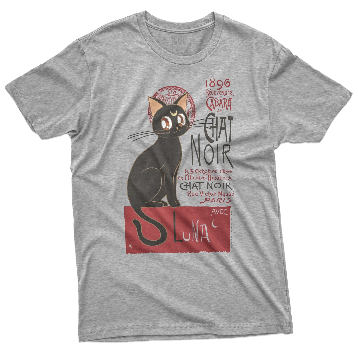 CUC T-Shirt LUNA -  Noir - Sailor - Cartoon - #chooseurcolor