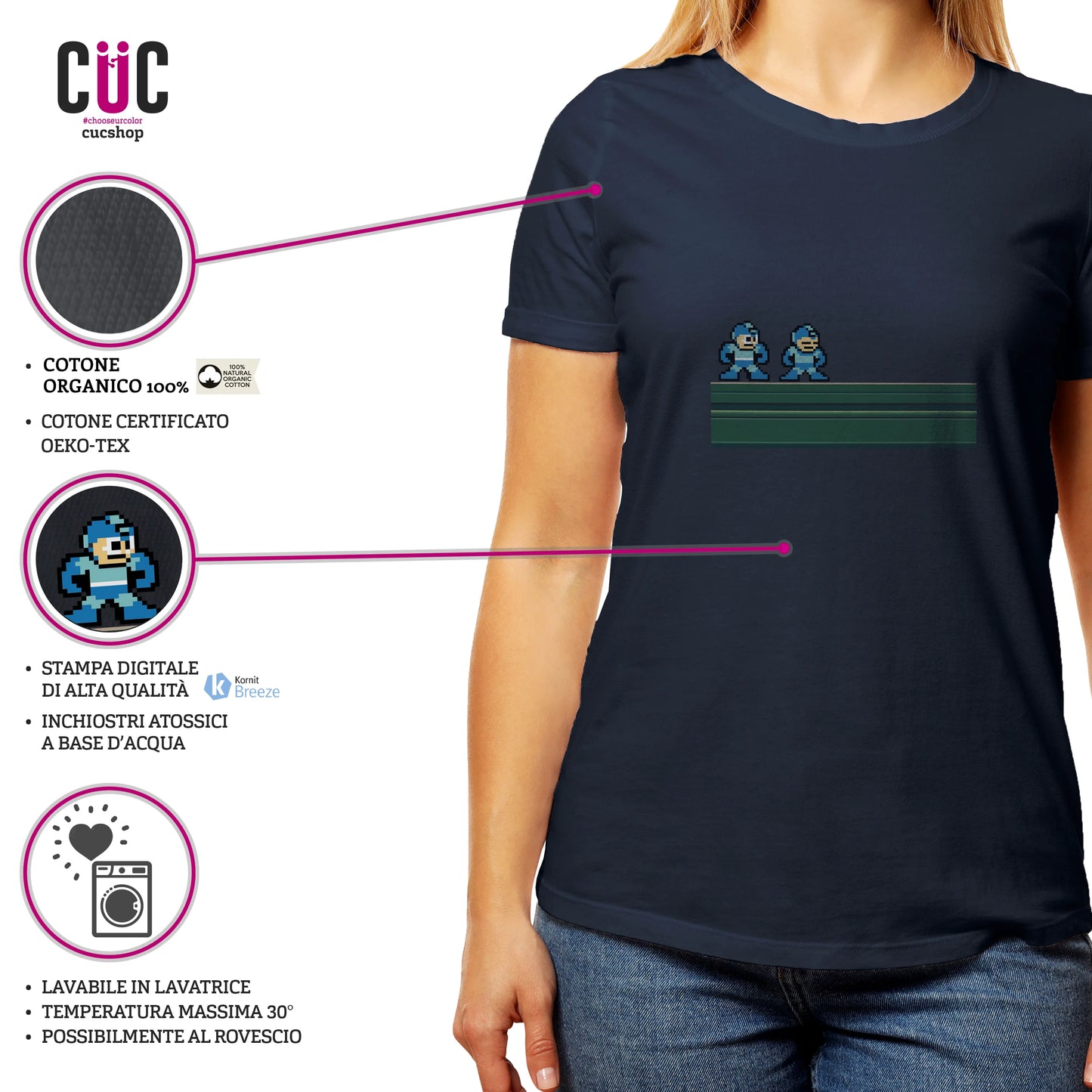 CUC T-SHIRT MEGAMAN ROCKMAN - RETRO GAME #chooseurcolor