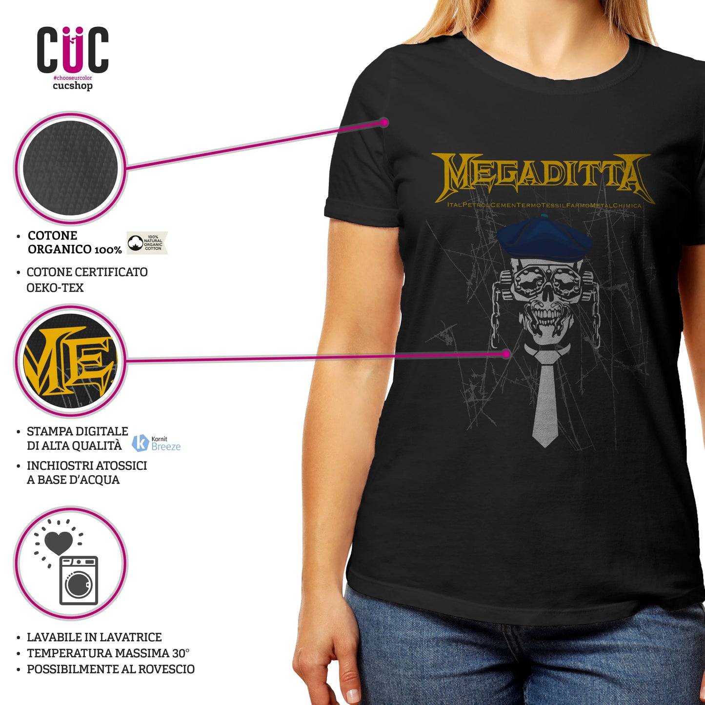 CUC T-SHIRT MEGADITTA - FILM - Divertente -  #chooseurcolor