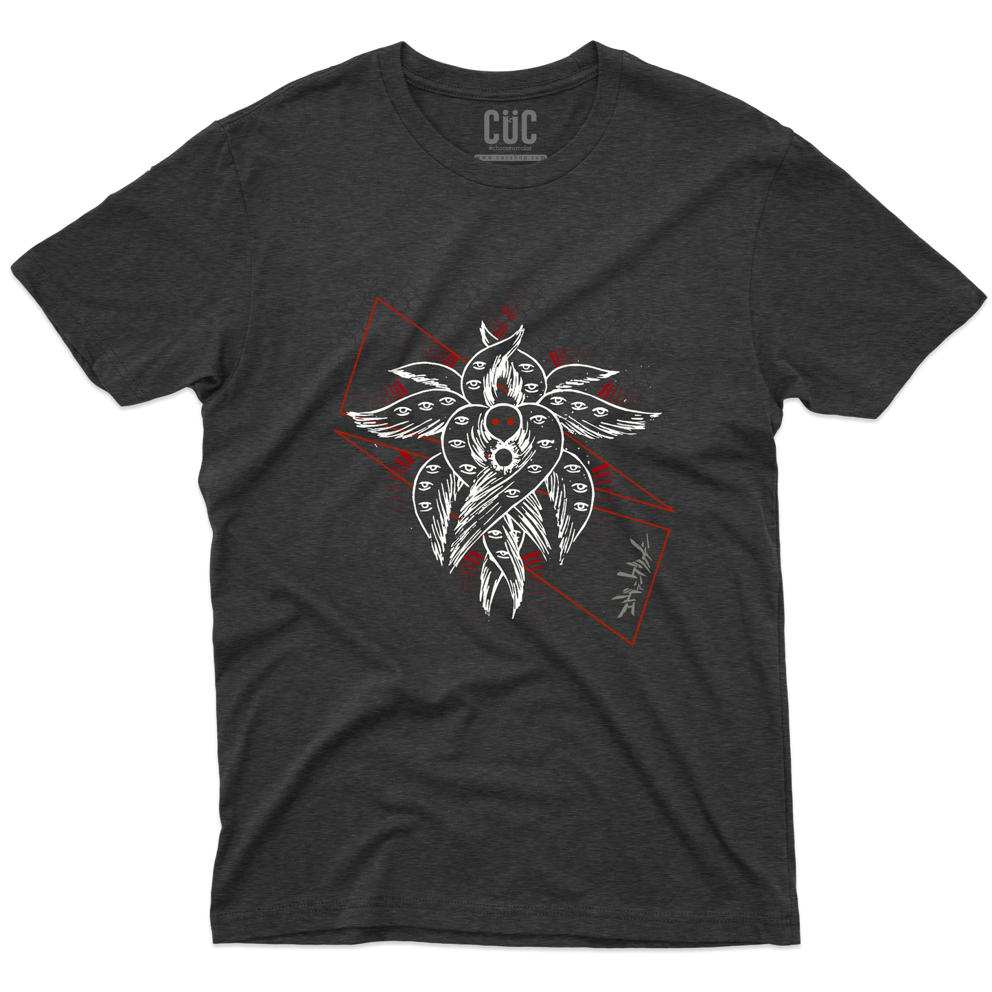 CUC T-SHIRT EVA SHITO SYMBOL - ANIME MANGA - NEON GEN -  #chooseurcolor