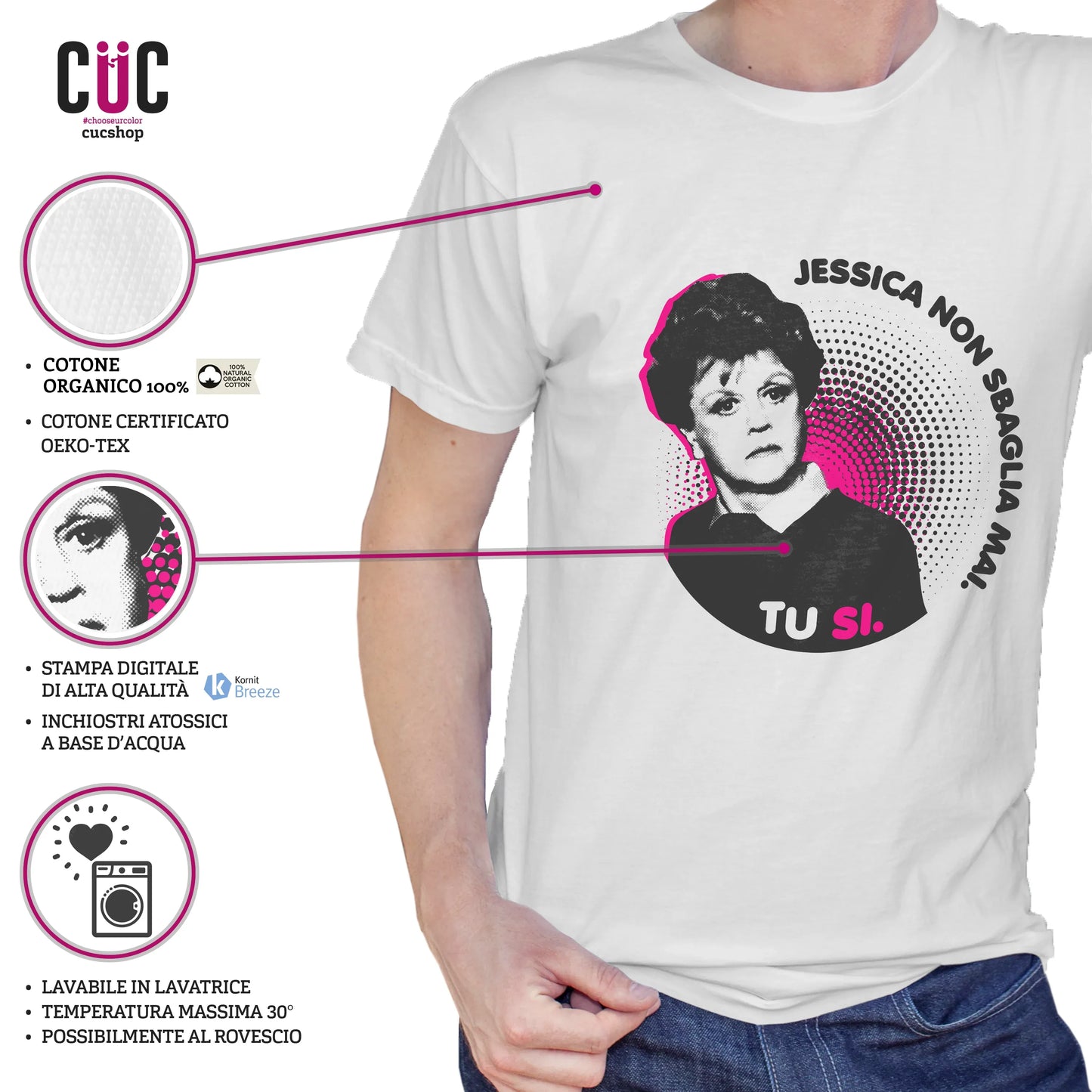 CUC T-SHIRT Jessica non sbaglia mai - Jessica Fletcher - PERSONAGGI FAMOSI - Divertente - Crime -  #chooseurcolor