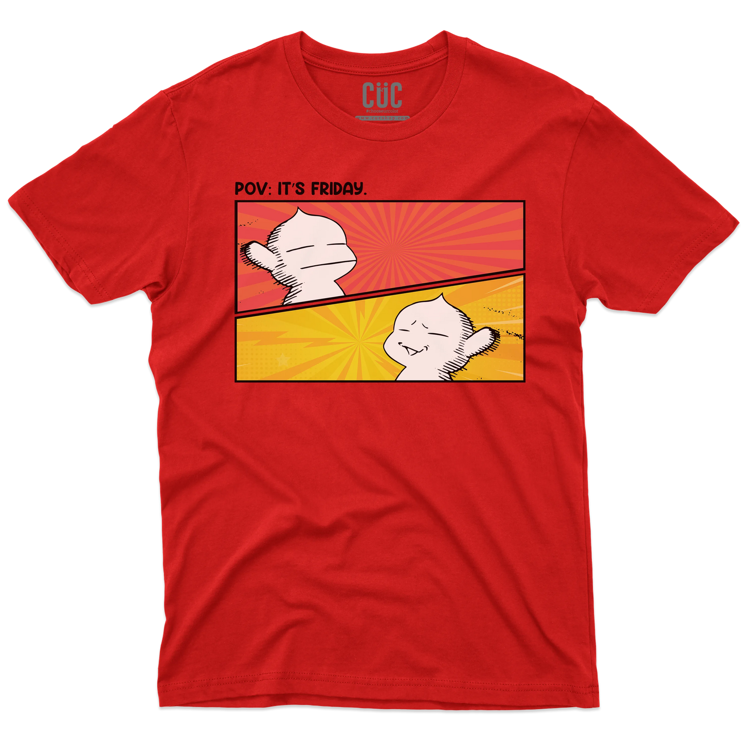 CUC T-SHIRT PUCK FRIDAY - ANIME MANGA - Berserk - Meme - Divertente -  #chooseurcolor