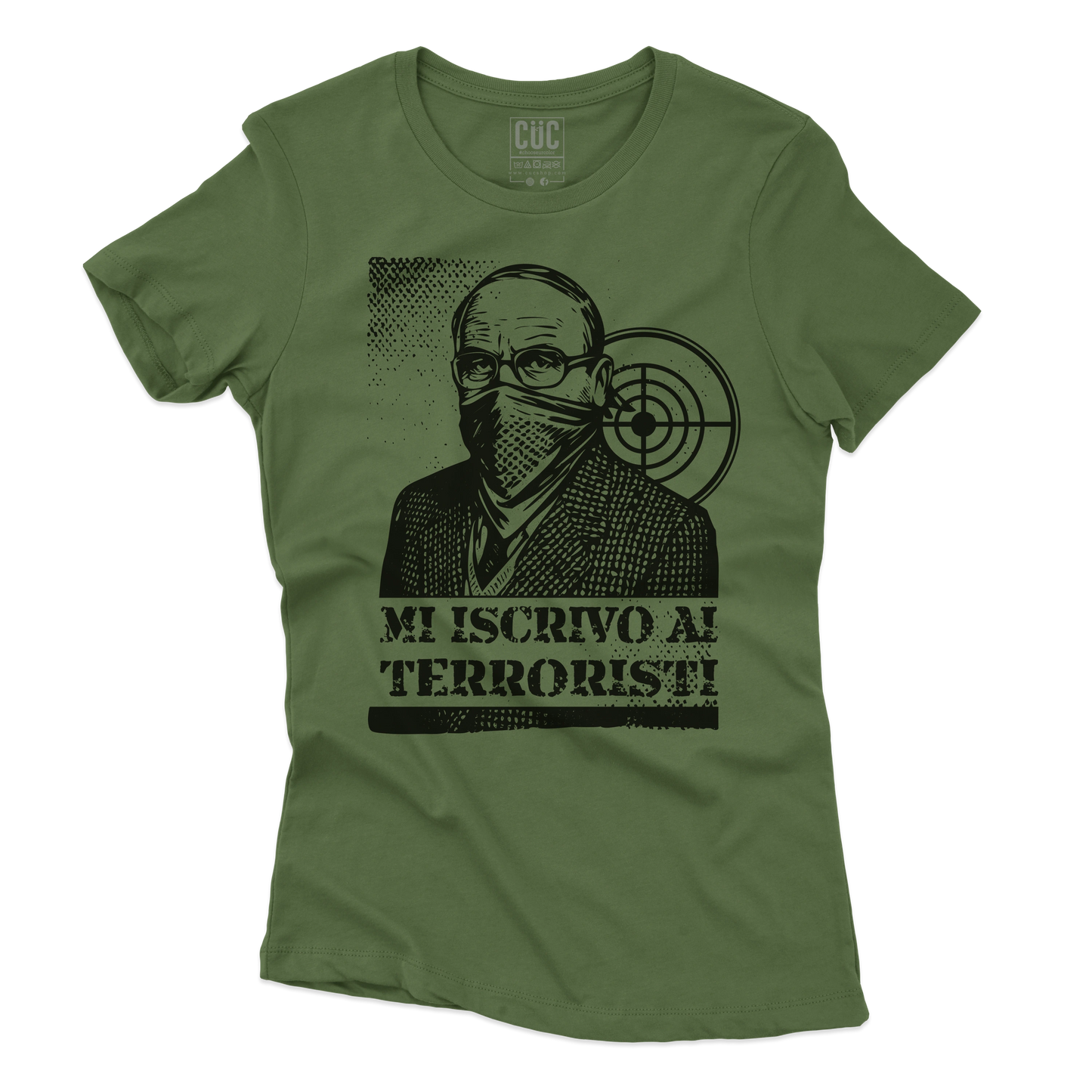 CUC T-SHIRT MI ISCRIVO AI TERRORISTI - PERSONAGGI FAMOSI - scherzo telefonico - Magnotta - La lavatrice -  #chooseurcolor