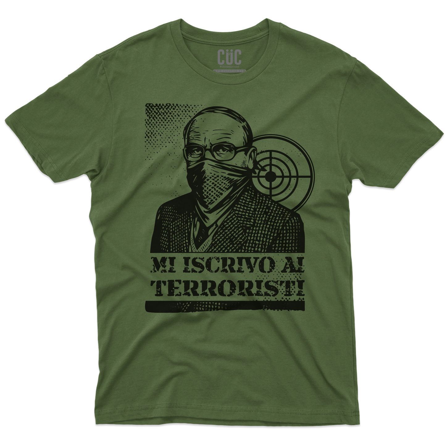 CUC T-SHIRT MI ISCRIVO AI TERRORISTI - PERSONAGGI FAMOSI - scherzo telefonico - Magnotta - La lavatrice -  #chooseurcolor