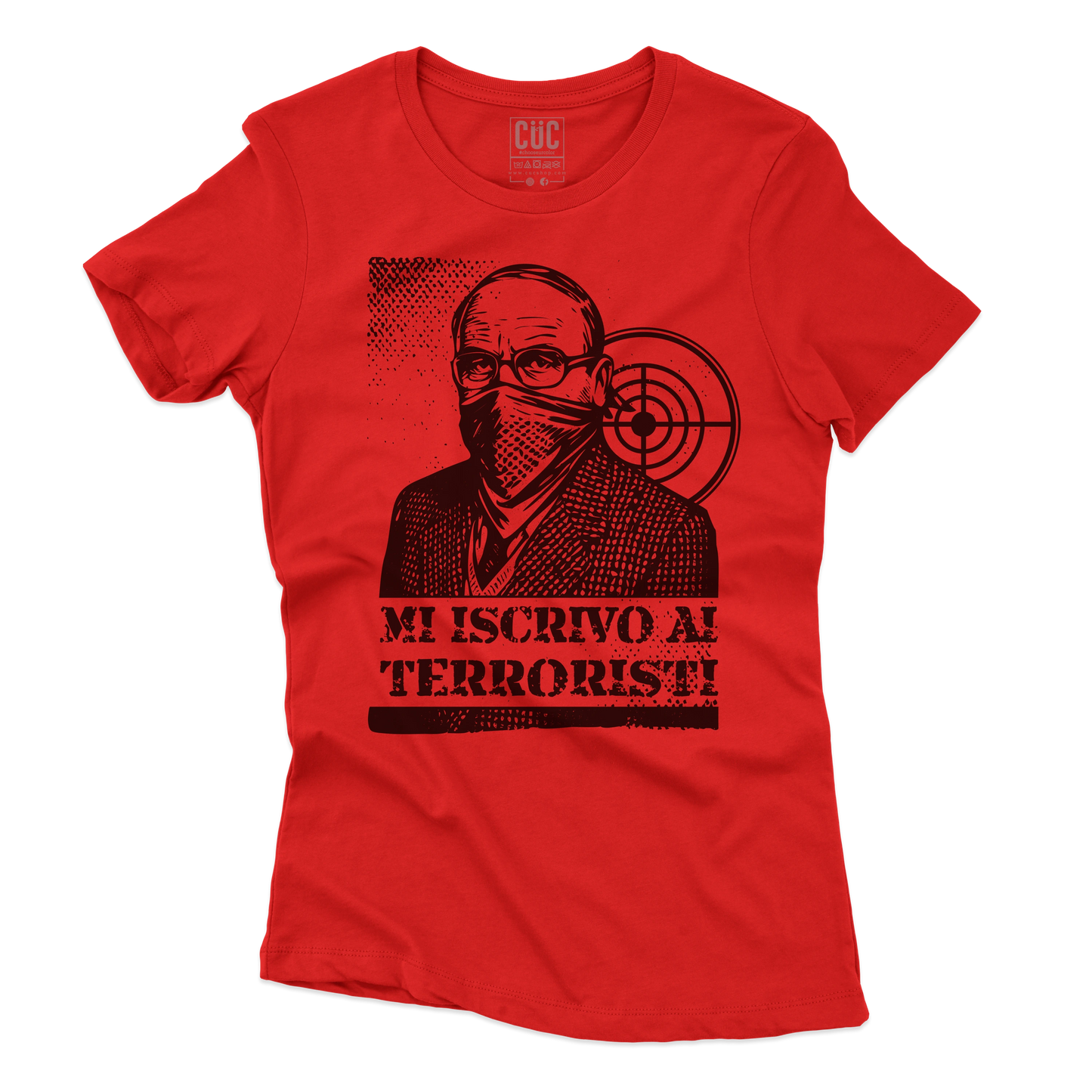 CUC T-SHIRT MI ISCRIVO AI TERRORISTI - PERSONAGGI FAMOSI - scherzo telefonico - Magnotta - La lavatrice -  #chooseurcolor