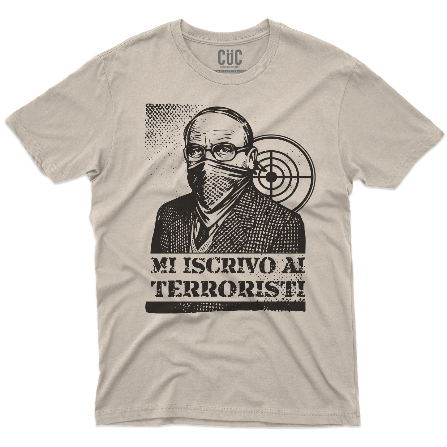 CUC T-SHIRT MI ISCRIVO AI TERRORISTI - PERSONAGGI FAMOSI - scherzo telefonico - Magnotta - La lavatrice -  #chooseurcolor