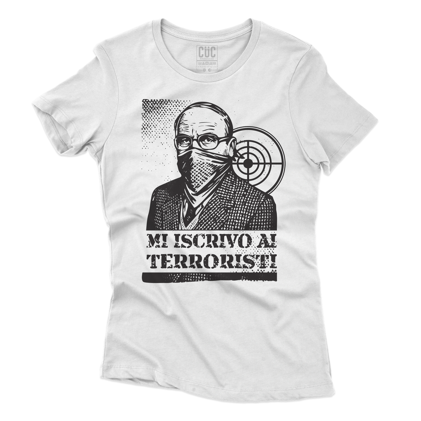 CUC T-SHIRT MI ISCRIVO AI TERRORISTI - PERSONAGGI FAMOSI - scherzo telefonico - Magnotta - La lavatrice -  #chooseurcolor