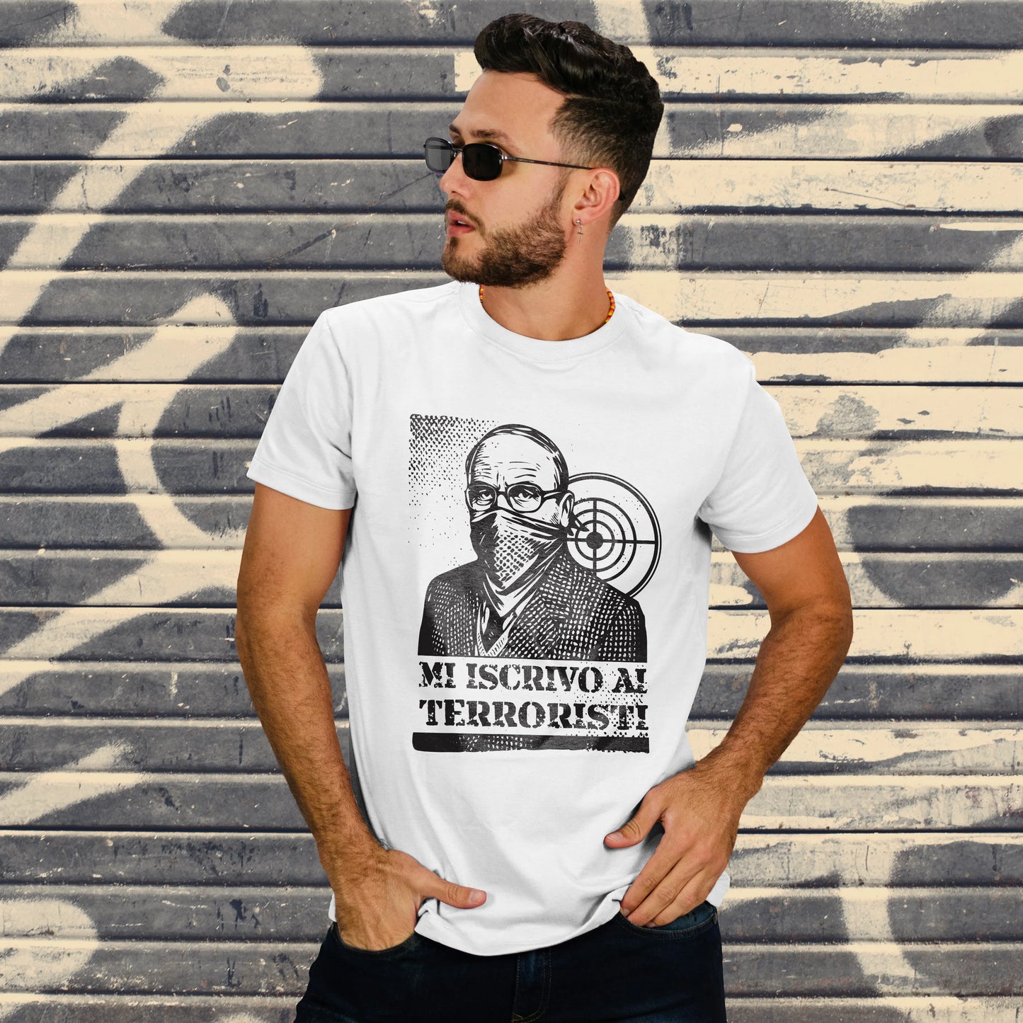 CUC T-SHIRT MI ISCRIVO AI TERRORISTI - PERSONAGGI FAMOSI - scherzo telefonico - Magnotta - La lavatrice -  #chooseurcolor