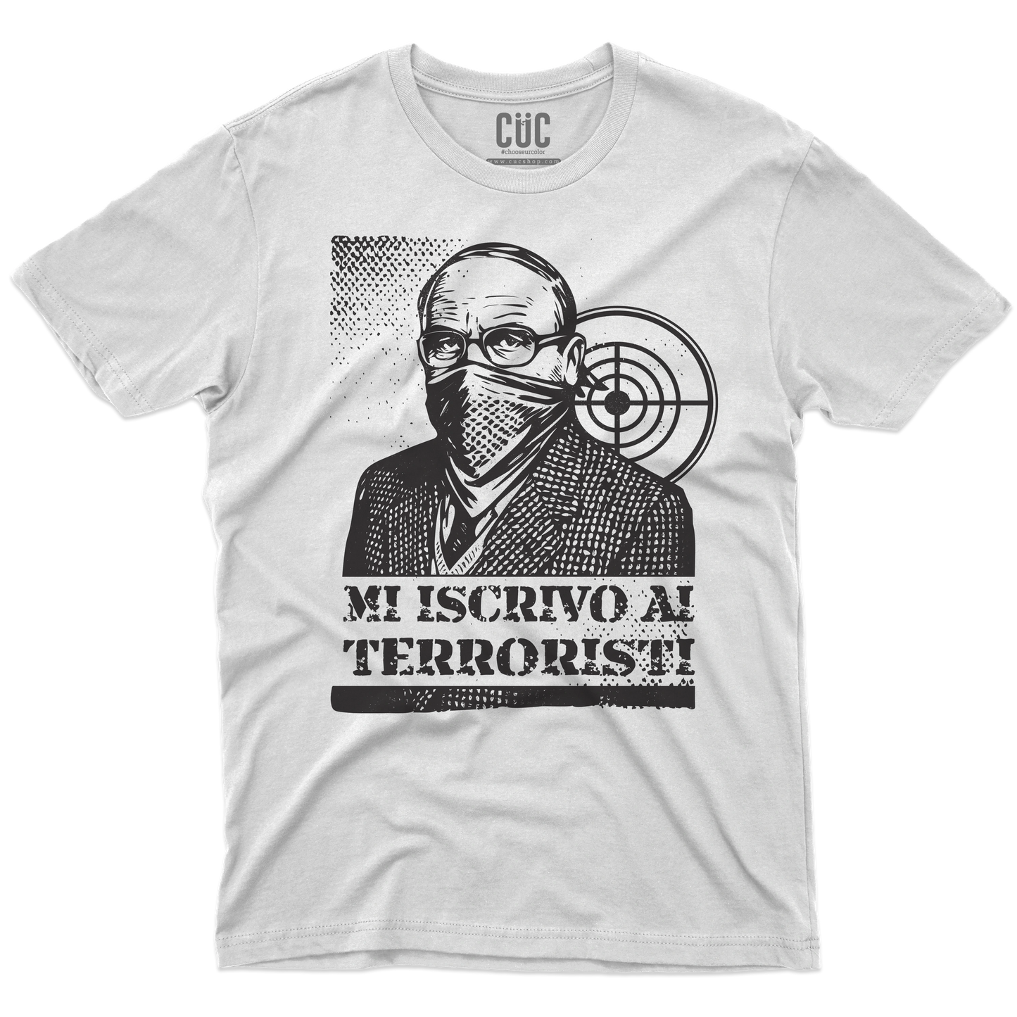 CUC T-SHIRT MI ISCRIVO AI TERRORISTI - PERSONAGGI FAMOSI - scherzo telefonico - Magnotta - La lavatrice -  #chooseurcolor