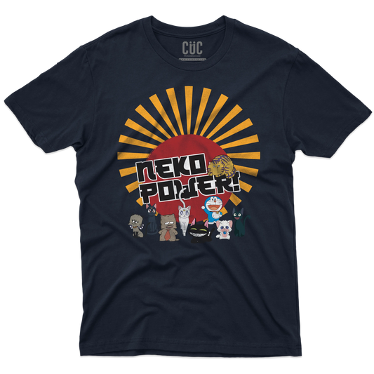 CUC T-SHIRT Neko Power - ANIME MANGA - Gatti Cartoni -  #chooseurcolor