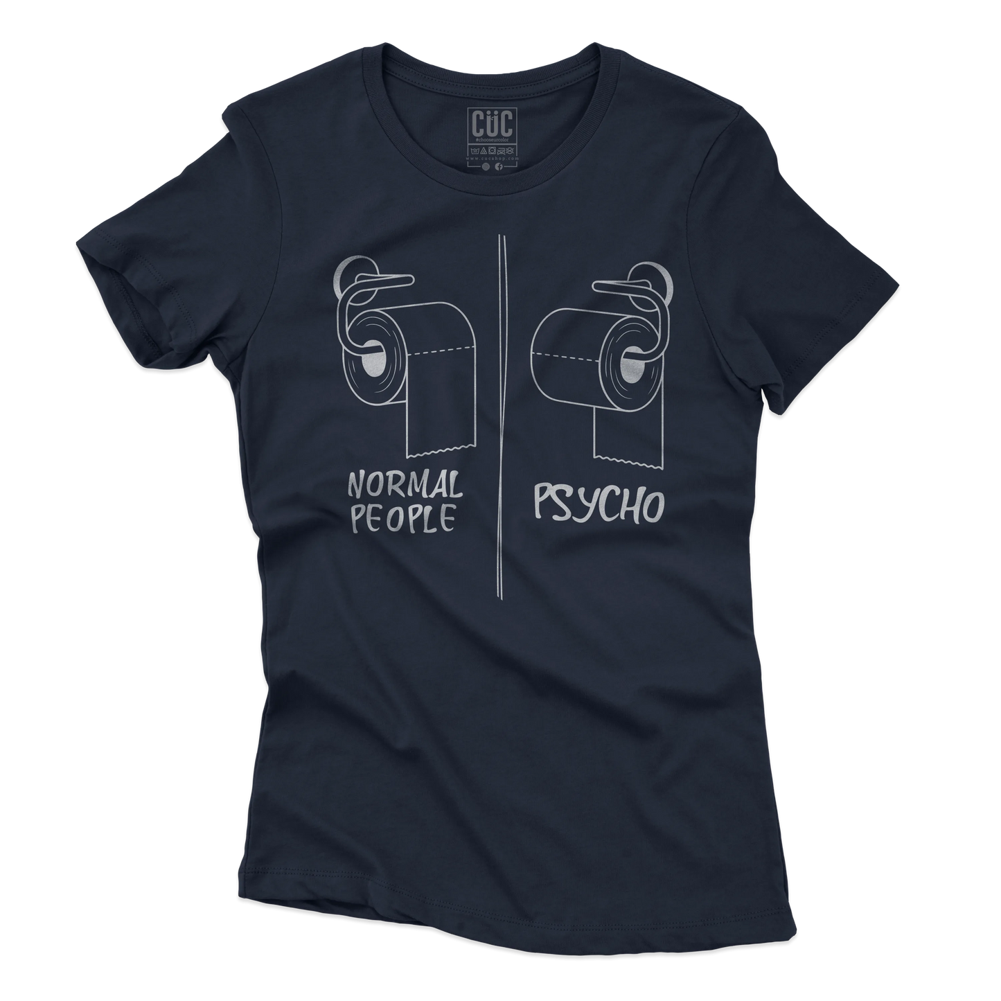 CUC T-SHIRT BATHROOM PSYCH TEST - Divertente - Verità -  #chooseurcolor