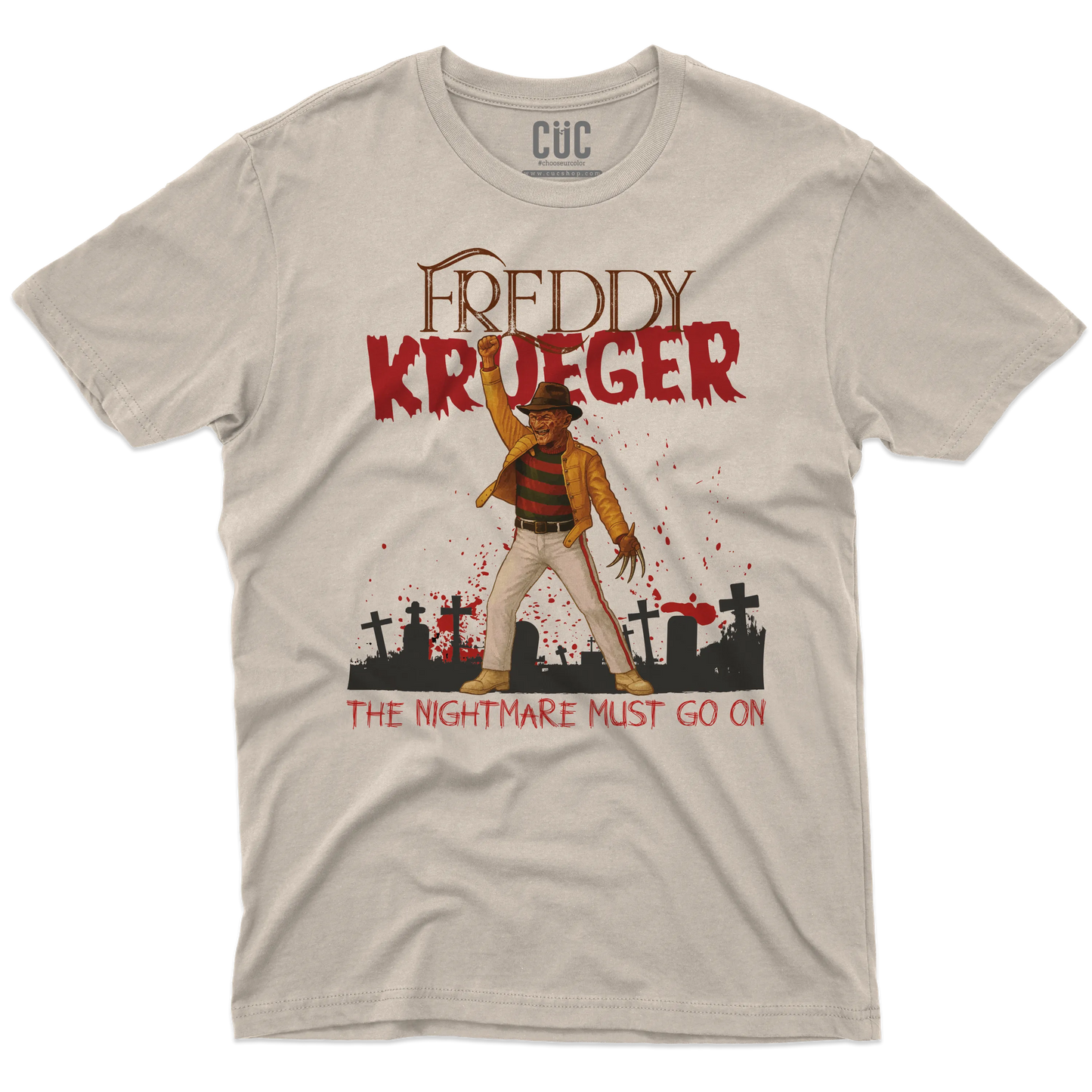 CUC T-SHIRT Freddy Krueger Mercury - FILM MUSICA - QUEEN -  #chooseurcolor