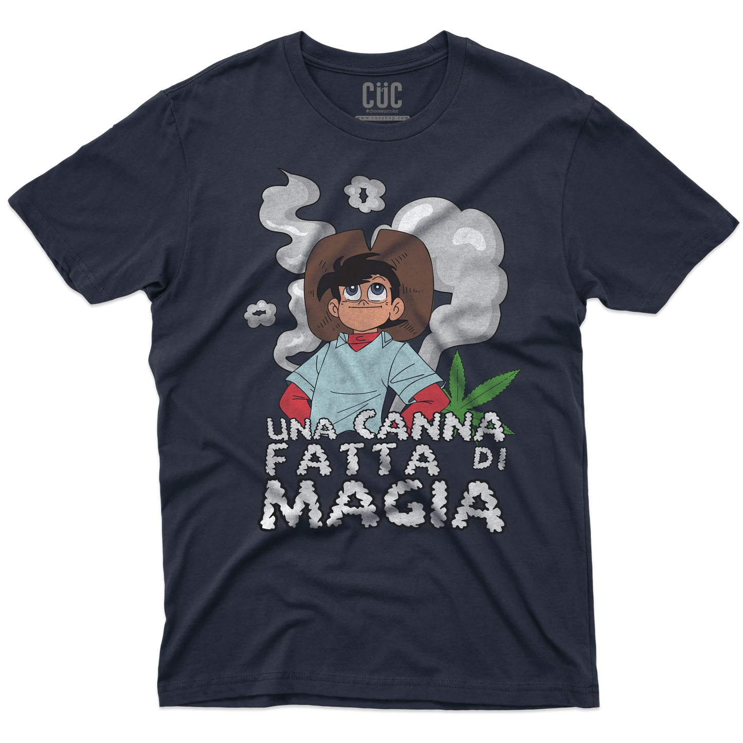 CUC T-SHIRT Una canna fatta di magia - ANIME MANGA - Divertente -  #chooseurcolor